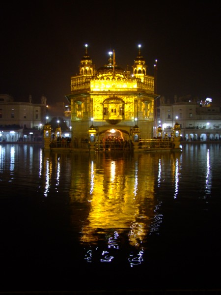 golden temple at night. The Golden Temple at Night,