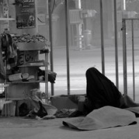 Woman Alone in the Mosque - Iran