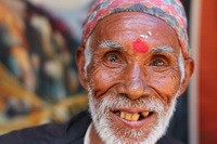 Nepalese man with a tika