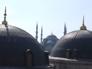 The Blue Mosque Roof in Istanbul (click to enlarge)