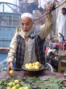 Fruit seller in Peshawar