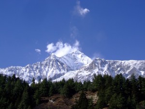 Annapurna Mountains from Pokhara, Nepal (click to enlarge)