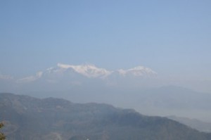 Hazy Mountains in Nepal