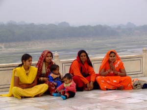 Indian Ladies at the Taj Mahal (click to enlarge)