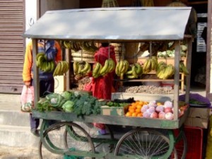 Vegtable seller in Nepal