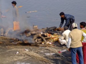 Burning Pire on the Ganges