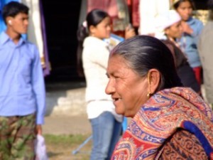 Nepalese Lady heading to town