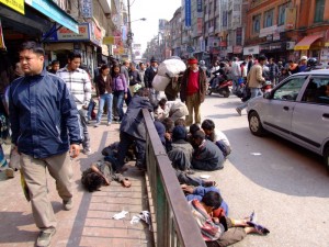 Something up on the streets of Kathmandu? (click to enlarge)