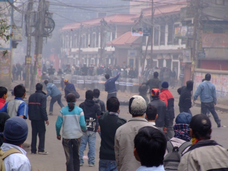 The Riots in Kathmandu
