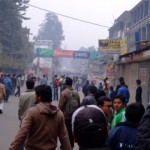 Walking into a riot, Kathmandu, Nepal