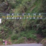 Banaue's welcome sign, Banaue, The Philippines