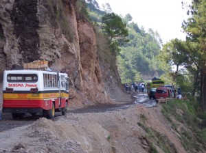 Mudslide on the way to Sagada (click to enlarge)