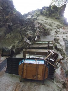 Hanging Chair beside the Hanging Coffins of Sagada, The Philippines (click to enlarge)