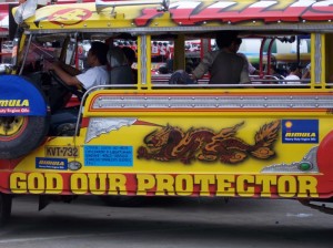 Jeepney's rule the Philippine roads Jeepney's rule the Philippine roads (click to enlarge)