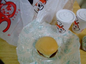 The Jollibee Burger (click to enlarge)