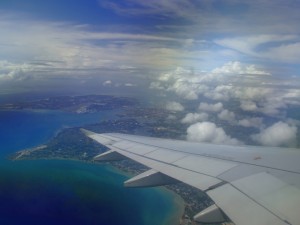 Palawan from an airplane window (click to enlarge)