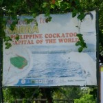 Welcome sign to Narra, Philippine Cockatoo Capital of the World