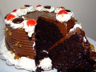 A chocolate cake from the Philippines