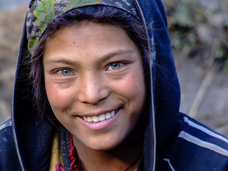 Green eyed Nepalese Girl