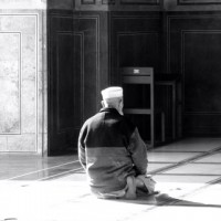Man Praying in Lahore, Pakistan