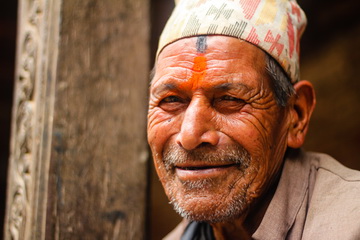 Smiling man from Bhaktapur