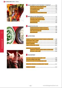 Kathmandu city table of contents 2016