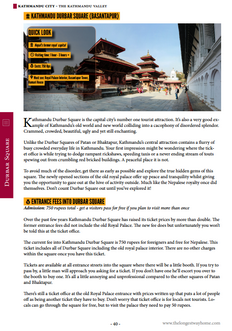 Guidebook featuring Kathmandu Durbar Square