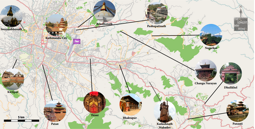 Kathmandu Valley map