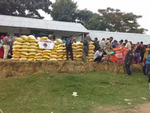 Volunteers helping in Nepal