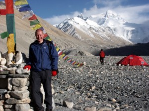 Mark at Everest Base Camp