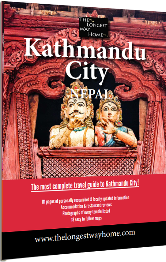 Kathmandu city guidebook cover