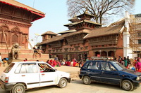 Cars in Kathmandu Durbar Square