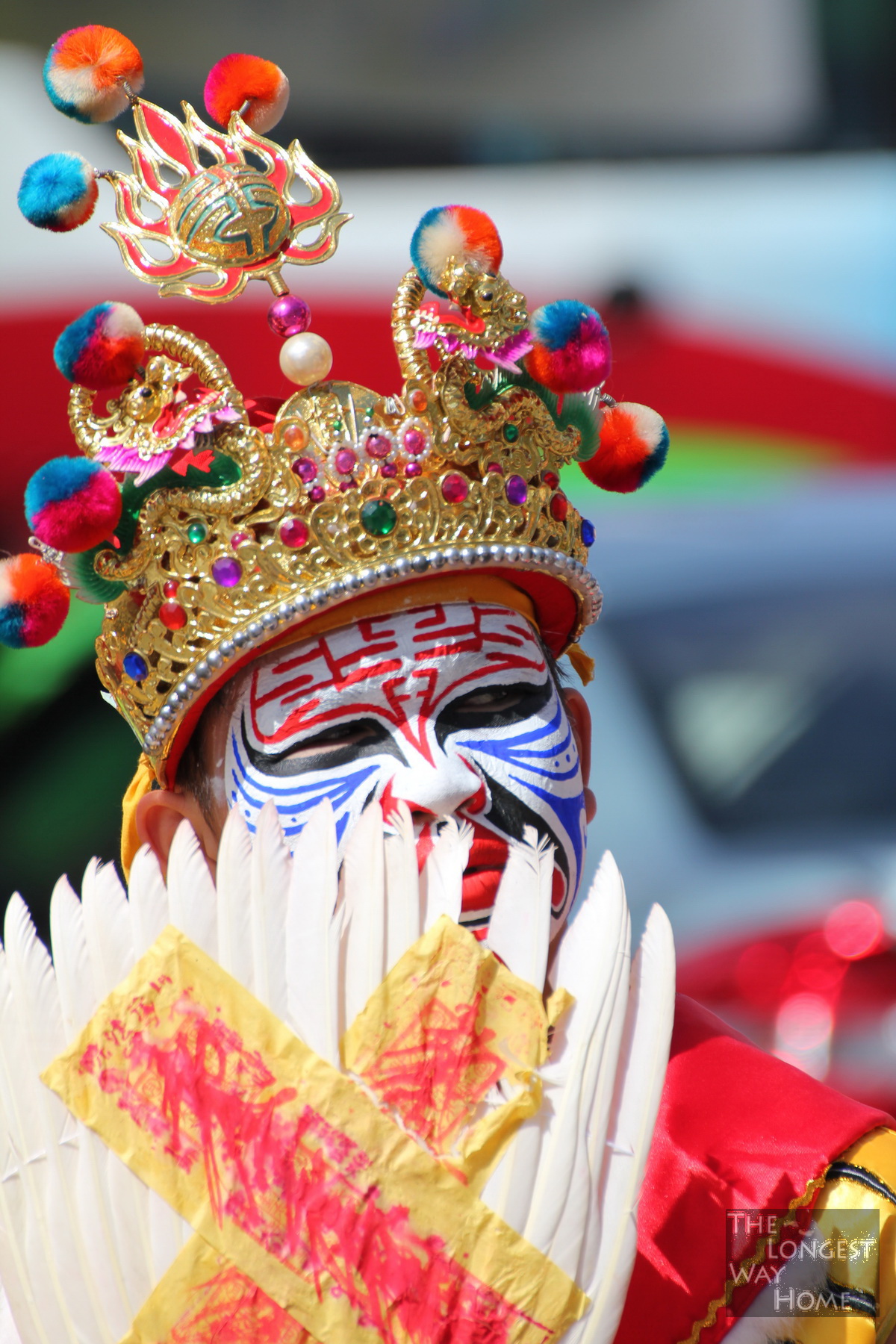 Masked man during the Nine Emperor Gods Festival Malaysia