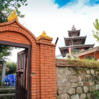Bhagwati temple and gate Dhulikhel, Nepal
