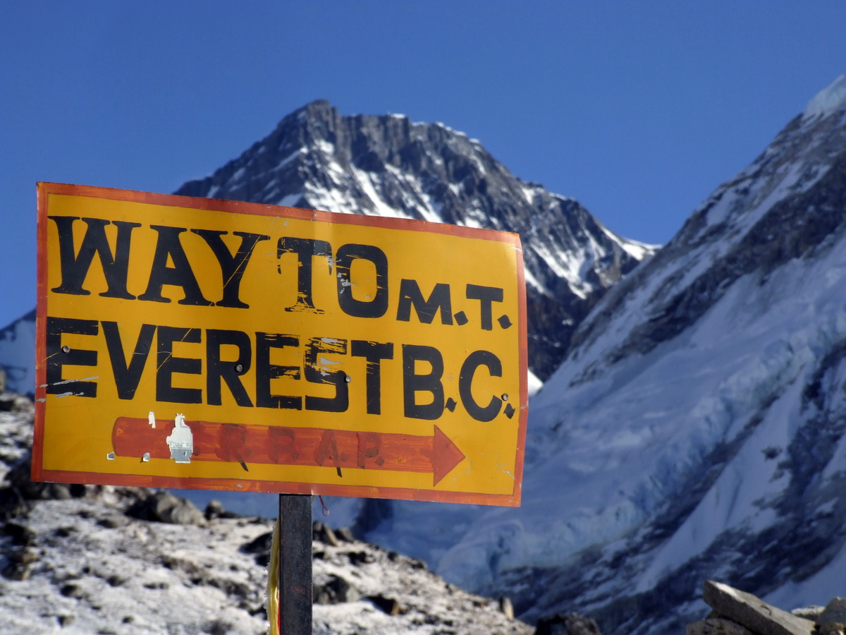 Everest Base Camp Sign