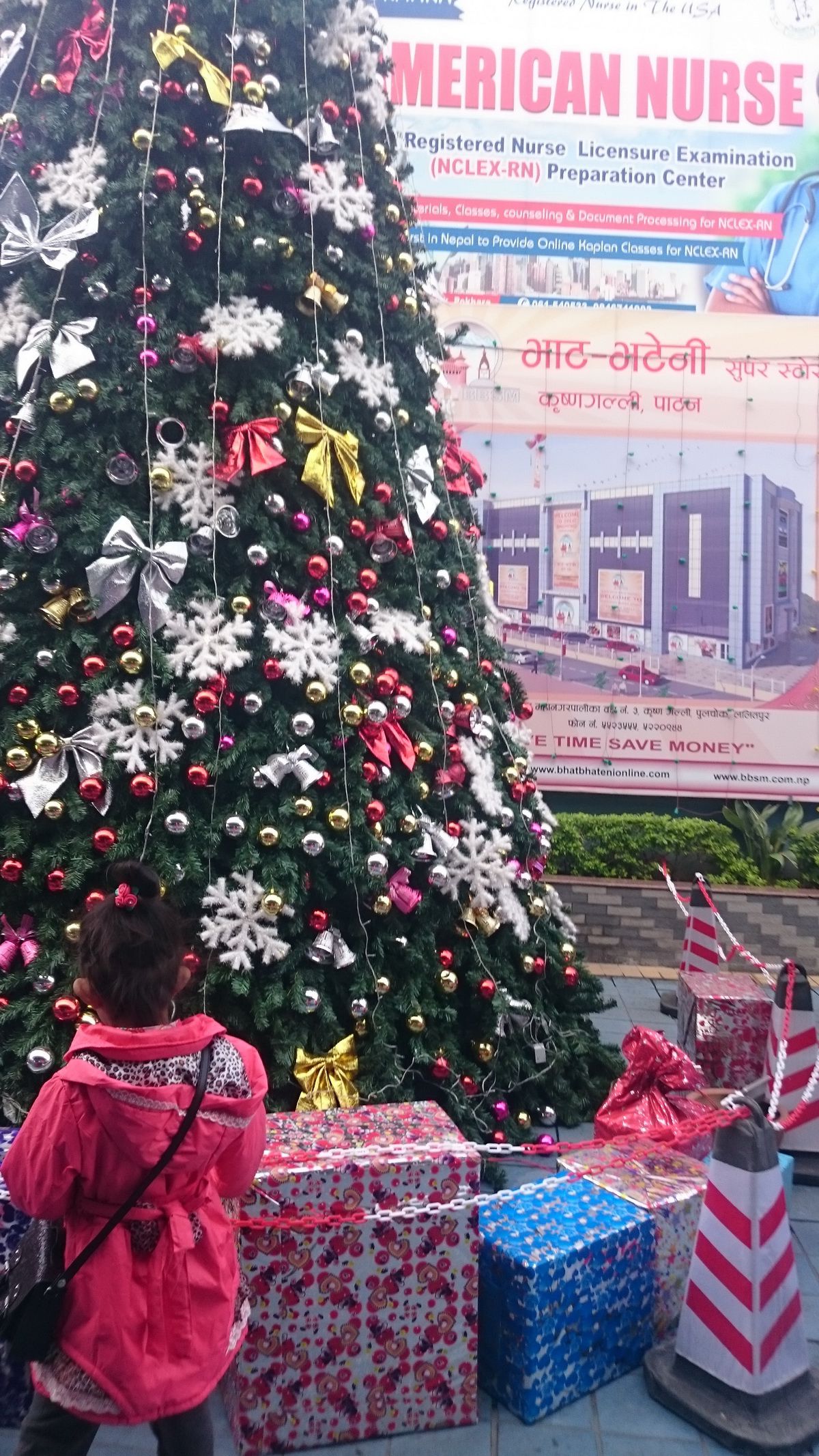 Christmas tree in Pokhara