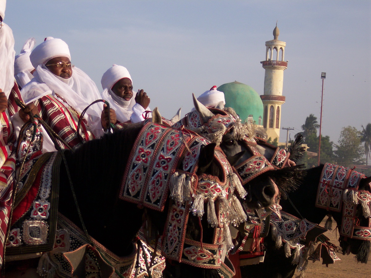 Horsemen at the Kano Durba in Nigeria