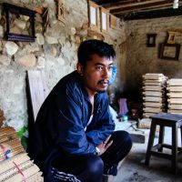 Kinjal Bajracharya a local carpenter in Bungamati