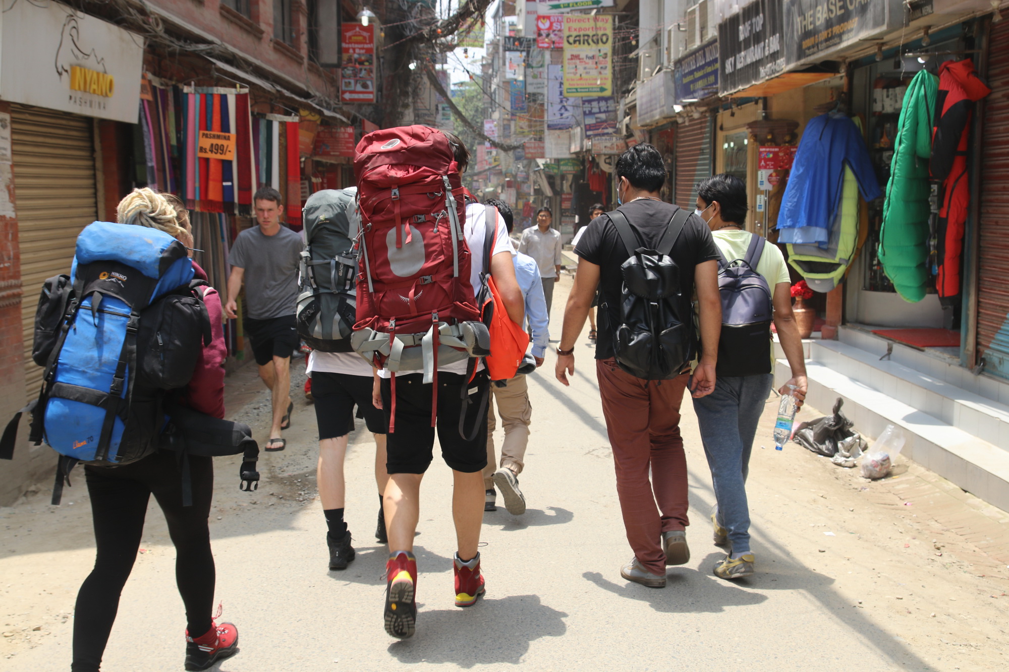 Tourist in on the Streets of Thamel