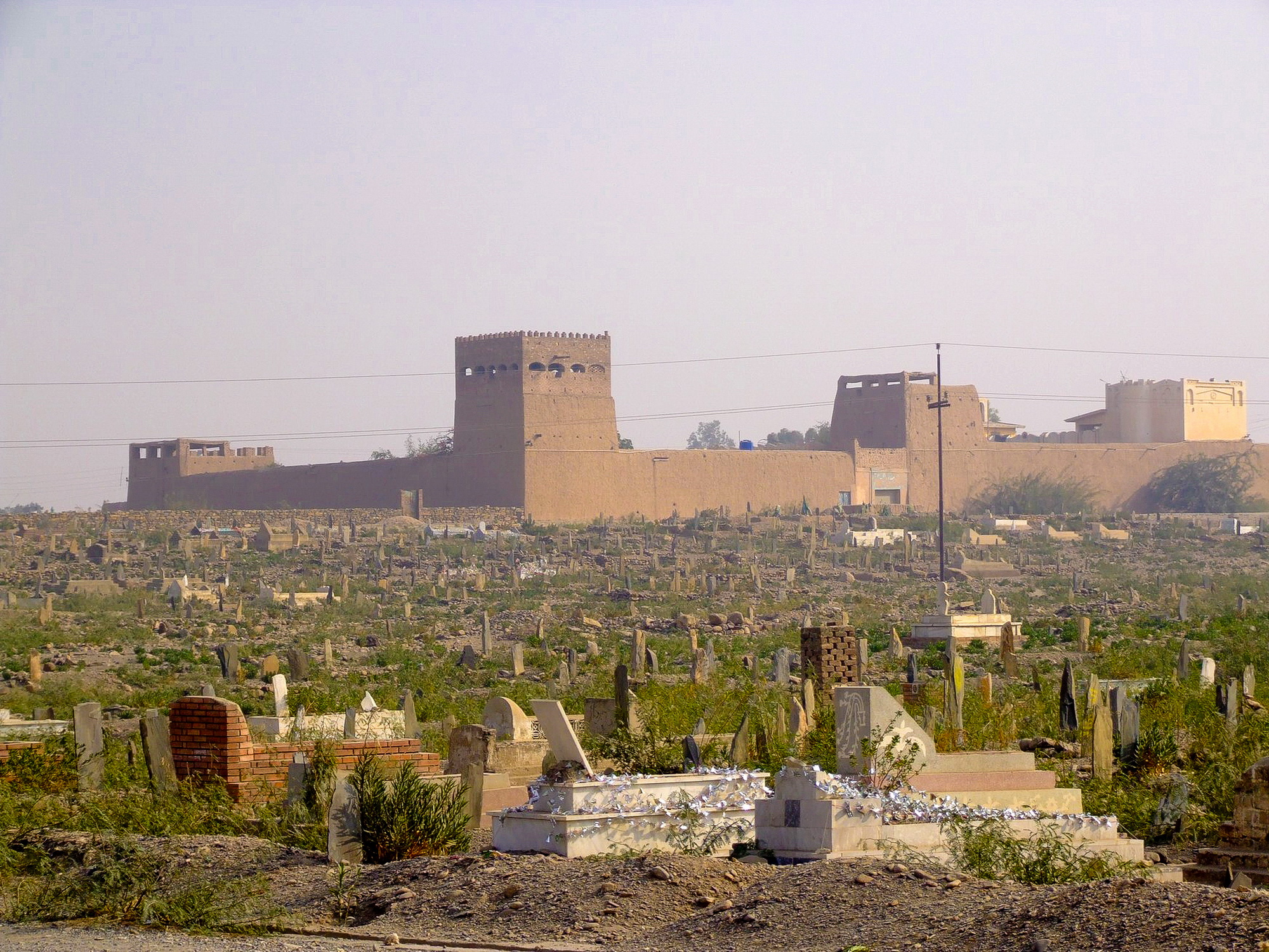 Warlords house and graveyard in the Khyber Pass, Pakistan