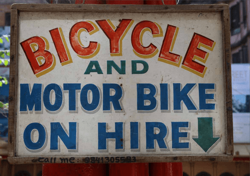 Bicycle for hire