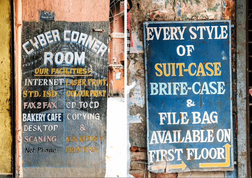 Cyber signs in Kathmandu