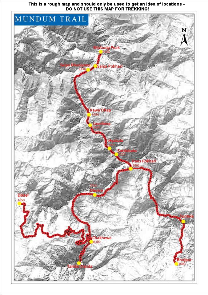 Rough Mundum route map
