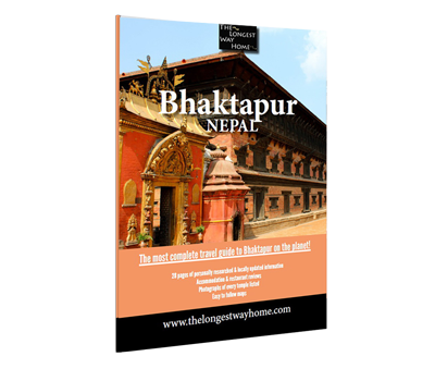 Cover of the Bhaktapur city guidebook