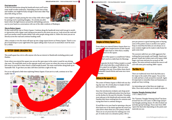 Extract of the best map for Pottery Square, Bhaktapur