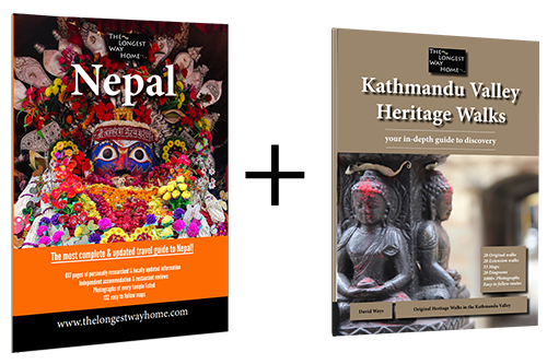 Nepal guidebook with Kathmandu Valley Heritage Walk book