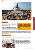Guide book page from the Kathmandu City Guidebook
