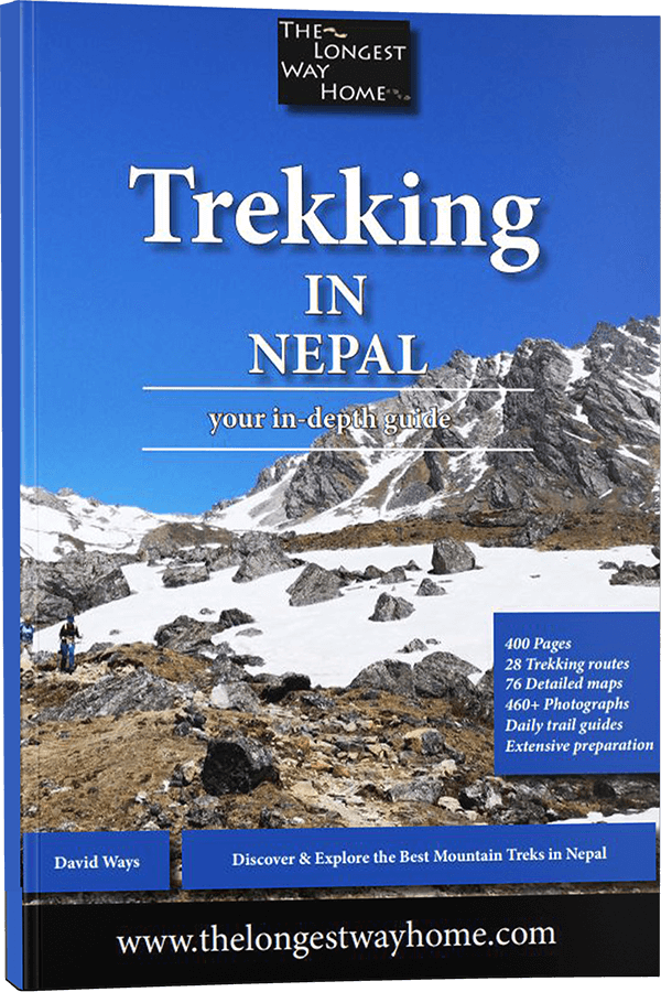 Cover of the Trekking in Nepal guidebook print edition