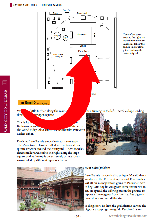 diagram of Itum Bahal complex