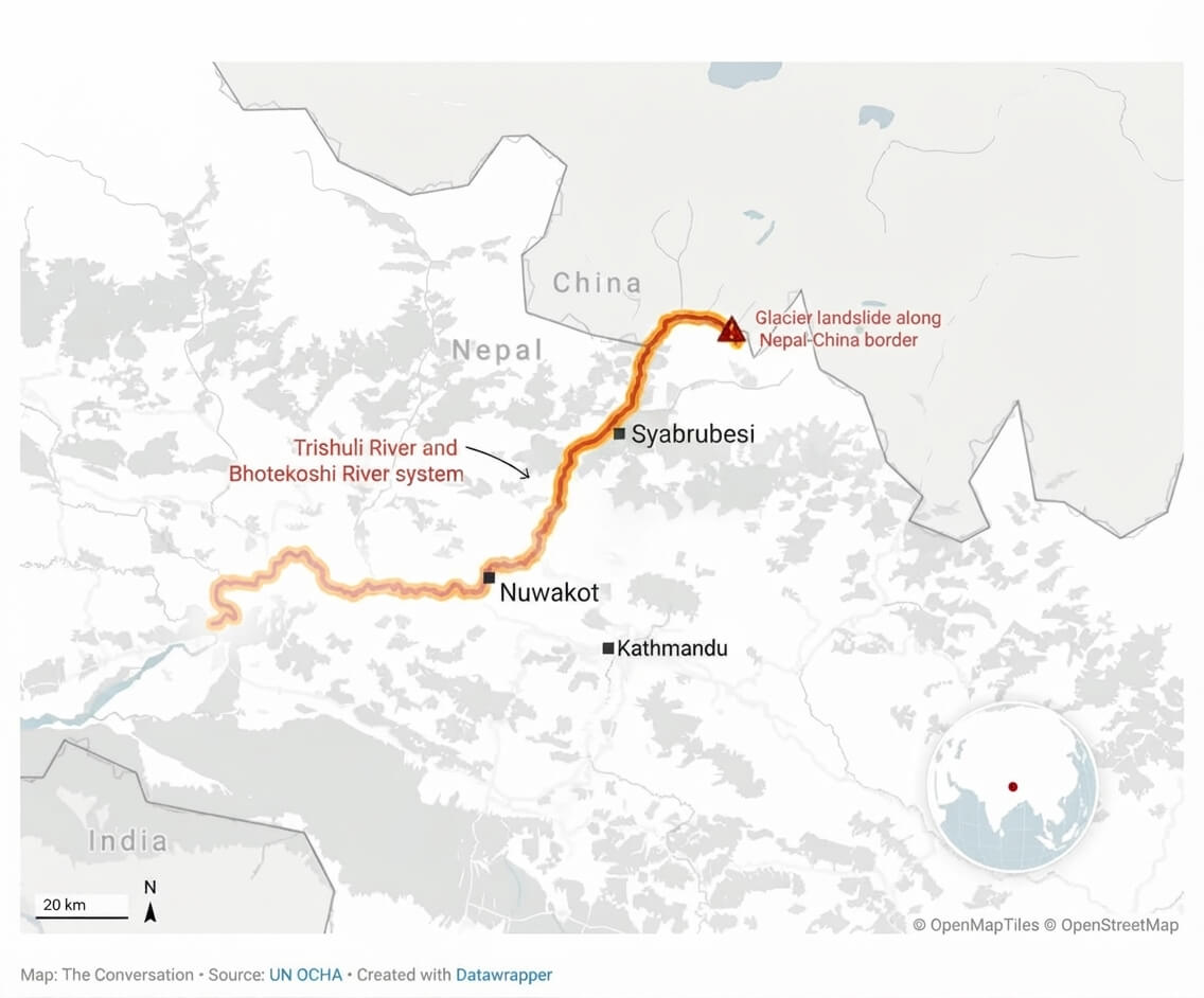 Nepal flood map 2026